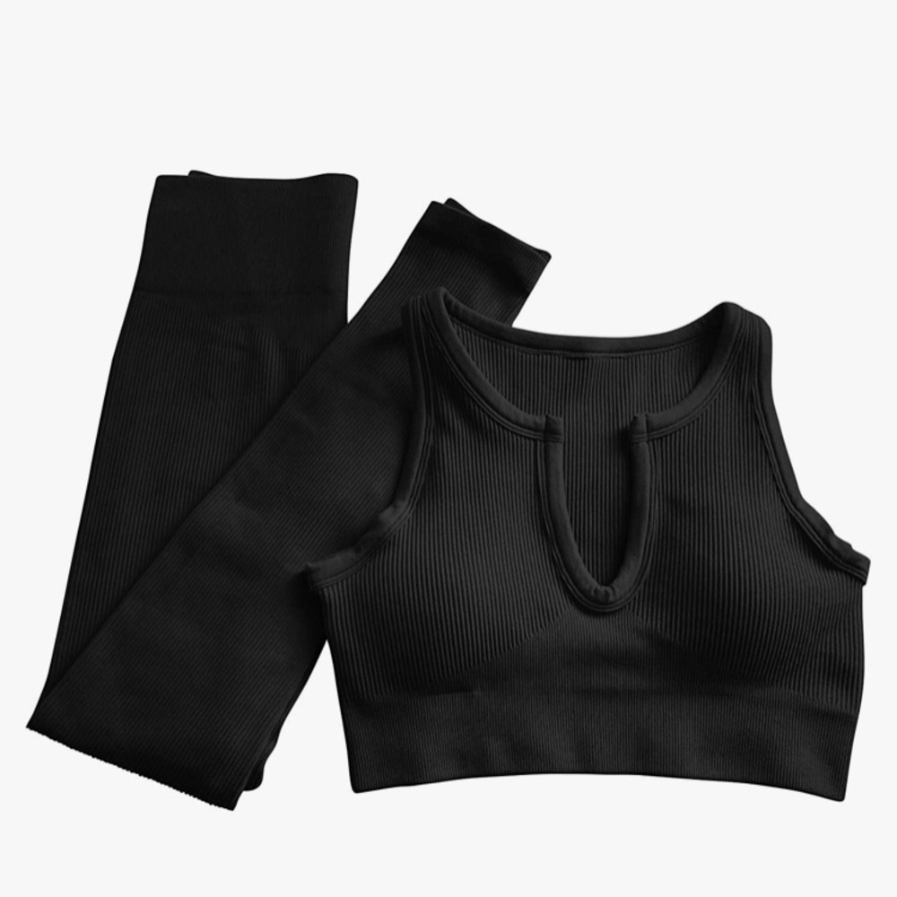NWT Jet Joy 2 piece ribbed workout set